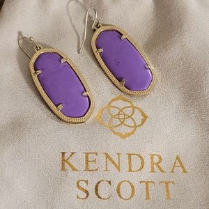 Kendra Scott Purple Elle Earrings